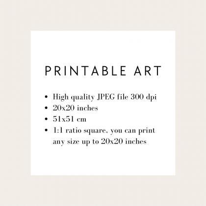 Dance Of Joy Digital Art Print, Square Art Print,..